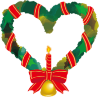 Heart-shaped Christmas