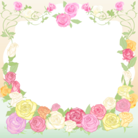 Rose Frame Material-Material-Invitation-Card-Frame-Enclosed m