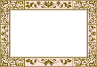 Pink gold antique fashionable frame frame