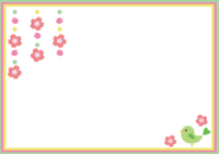 Frame 鶯 and Sakura-Spring