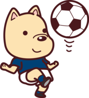 Cute dog soccer (lifting) Olympic Games-Sports