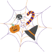 Cute spider Halloween (spider's nest)