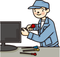 パソコンを一から組み立てている