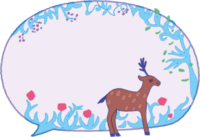 Fashionable handwritten style (deer) balloon