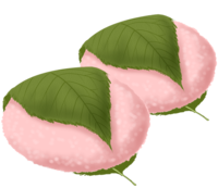 Japanese sweets-Sakuramochi-Food
