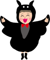 Cute Halloween costume of bat (Kigurumi)