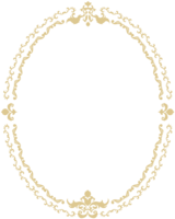 纵长框架素材装饰框(纵圆简单)