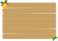 木招牌圣诞框架