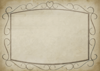 (铁架心形)古董框架框