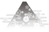 Black and white-Mt. Fuji (Japanese style pattern and clouds) background