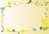 たんぽぽ春(3~5月)花フレーム