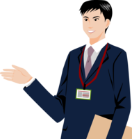 微笑伸出手的男性生意人