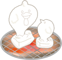 お餅が酉の2017干支のかわいい