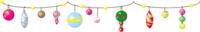 クリスマスのライン(ボールオーナメント)