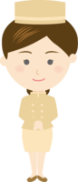 お出迎えするホテルマン女性