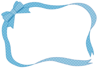 Cute ribbon frame-decoration