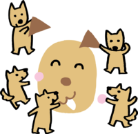 Dog Fukuwarai-Cute