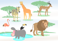 Savannah Animals-Cool Background