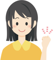 女の子-ガッツポーズ