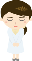 研究者鞠躬