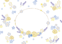 Flower lame frame (background)