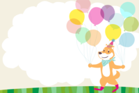 Shiba Inu balloon background