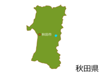 Map of Akita Prefecture and Akita City