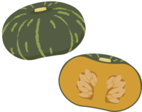 Cut pumpkin