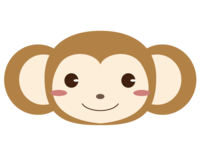 Cute monkey material
