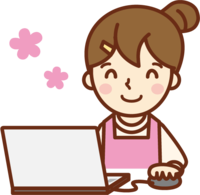 Housewife who makes a computer smile