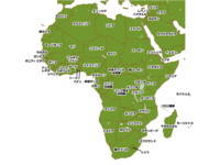 Map of the African continent