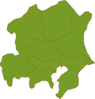 関東地方の地図(ベクターデータ)
