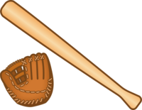 野球のグローブとバット