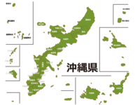 沖縄県(市町村別)の地図
