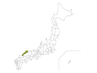 日本地図と島根県
