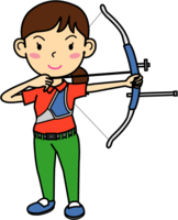 Archery player