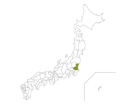 日本地図と茨城県