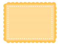 Yellow frame of white dot line