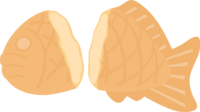 Taiyaki of cream