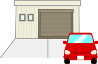 Garage and car