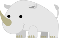 Cute rhinoceros