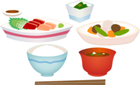 Japanese food-sashimi set meal
