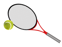 テニスラケットとボール素材