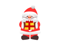 Present and Santa Claus material