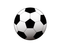 Simple black and white soccer ball material
