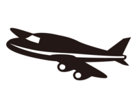 Airplane illustration-Silhouette