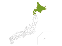 日本地図と北海道