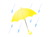 傘と雨素材