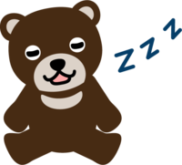 睡觉的可爱熊