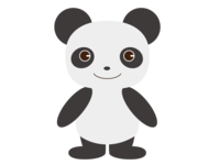 Cute panda (whole body) material